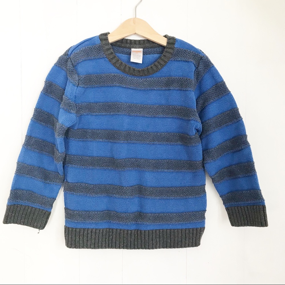 Gymboree | Blue & Gray Striped Sweater